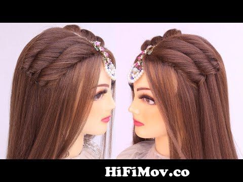 10 Quick open hairstyle for wedding | easy & beautiful hairstyle |  hairstyles 2022 from new heair stayel Watch Video 