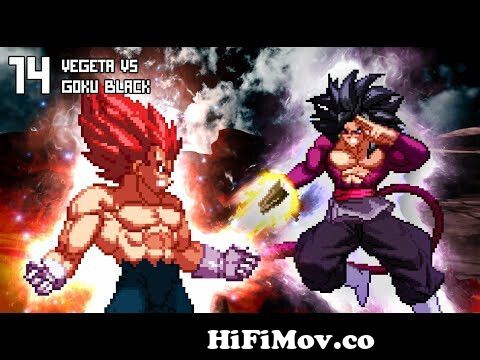  What-If] Goku Black (Super Saiyan) VS Vegeta (Super Saiyan God Evolution).  de goku y vegeta saem do corpo de majin boo Ver video