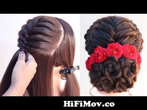 Cute & Easy Bun Hairstyles! easy bun hairstyles for long hair with  Rubberband ! longhair! Hairstyles from new khopa hairstyle Watch Video -  