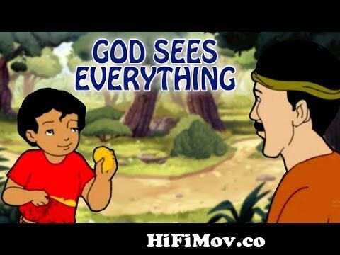 God Sees Everything | Moral Values And Moral Lessons For Kids In English | Cartoon  Stories For Kids from short cartoo god story video download 3gp Watch Video  