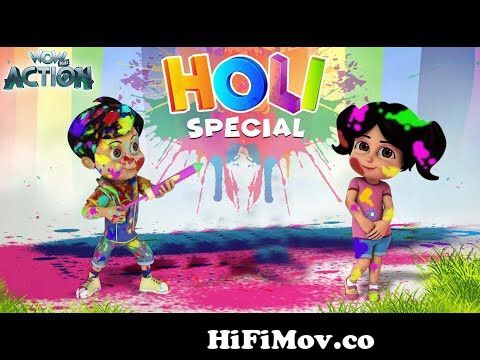 Vir The Robot Boy New Episodes | Bura Na Mano Holi Hai | Hindi Kahani | Wow  Kidz Action from vir the robo boy cartoon Watch Video 