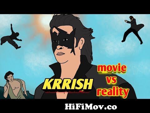 KRRISH Movie vs Reality | Hrithik Roshan l 2D animation || NikoLandNB from  krrish 3 cartoon Watch Video 