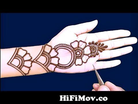 Beautiful Easy Back hand Mehndi design Video | Videos