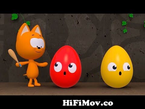 Meow Meow Kitty | Dangerous cave with surprise eggs | Games cartoons and  songs for Kids and toddlers from yynm ubeta Watch Video 
