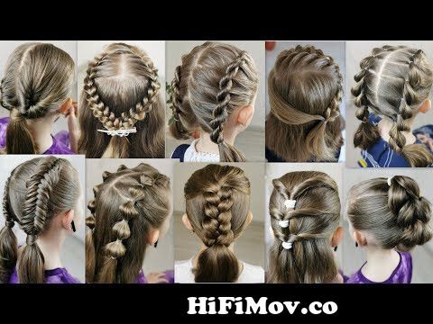 10 easy hairstyles for short hair! Very cute and nice hairstyles! from  simplestylish and easy braid hairstyle at office for long hair 3gp video  download Watch Video 