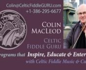 Hi Colin MacLeod, Celtic fiddle Guru here. nnHappy new year. We&#39;re in the second week of January already. And a quick update. nnThere&#39;s a Celtic music online workshop series happening at the beginning of February. nnIf this is something of interest or you know people who might be interested, it&#39;s a great way to get into the swing of things for 2020 about getting out there, having fun and joining in a Celtic music session anywhere in the world. nnSo, I&#39;m at Virginia Museum of Fine Arts. nnI&#39;m in