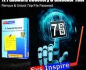Unprotect 7zip file password protection &amp; Unlock 7z file with the use of SysInspire 7z Password Recovery Software by clicking here https://www.sysinspire.com/7z-password-recovery-software/, it is the most secure password remover tool which can safely open locked 7z file password. This 7z unlocker tool has a smart GUI to users who can easily understand how to use it without any extra efforts in a secure manner.nnDownload Here:- https://www.sysinspire.com/7z-password-recovery-software/nnYou ca