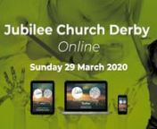 Welcome To Jubilee Church Derby Online!nWe&#39;re so glad you are with us this morning. To find out more about Jubilee visit: www.jubilee.org.uknTo connect with us between meetings visit: www.facebook.com/groups/jubileederbynnThis morning we are continuing our 40 Days of Prayer series looking at Praying Through The Day...nnTo find out more about Jubilee Church Derby Online visit: www.jubilee.org.uk/onlinennLegal &amp; AcknowledgementsnCCLI License No.: 806461nCCLI Streaming License No.: 357613nnAudi