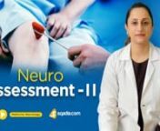 Neuro Assessment – II is the extension of the Neurology Medicine lecture of Neuro Assessment – I. In part one of this lecture, we learned about the pathophysiology, history, causes, and mental status examination. In this V-Learning™, medical students will learn about neurology of the Cranial Nerves examination in detail. Information is provided thoroughly about the assessment of all the twelve cranial nerves.nn-------------------------------------------------------------nWatch complete lec
