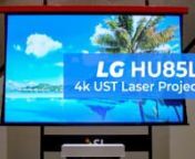 We just unboxed the new LG HU85LA 4k UHD (true 4k folks, that&#39;s 8.3 million pixels) CineBeam projector and wanted to share with you some of our thoughts on it.nnLG has packed this guy with some seriously innovative technology such as native 4k, HDR10, B/R LD Laser (wheel-less DLP technology) and even IP control through major control systems. The most important piece though? The lens&#39; throw distance... (0.19!!!!) this is the shortest throw projector we&#39;ve seen to date, and the image... is stunnin