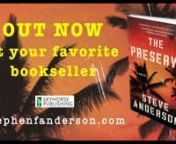 More here: https://www.stephenfanderson.com/the-preservennA Heart-Racing Postwar Thriller Ripped from the Pages of HistorynnWho will reap the rewards of war?nnHawaii, 1948nnTroubled WWII hero turned deserter Wendell Lett desperately seeks a cure to his severe combat trauma, and The Preserve seems to be his salvation. Run by Lansdale, a mysterious intelligence officer, and Lett’s ambitious wartime XO Charlie Selfer, the secretive training camp promises relief from the terrors in his mind. Toget