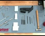 Building a standard AR-15 Lower Receiver is pretty straightforward. Watch as Larry Potterfield, Founder and CEO of MidwayUSA shows how it’s done.Starting with an explanation of the tools required, from the lower receiver action block to all the taps and drill bits, the use of each tool is explained in detail. The build begins with an inspection of the lower receiver, followed by the installation of the trigger guard. Next, the magazine release, bolt stop and detent pins are installed, follow