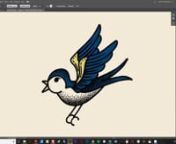 How to use my Fine Liner Brushes to create a Jerry Sailor style bird tattoo image in Adobe Illustrator. this also includes useful general Illustrator brush tips.nnSee more examples of what you can do with the pack here -https://artifexforge.com/product/fine-liner-ai/