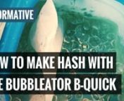How To Make Your Own Hash With The Bubbleator B-QuicknnBecome a Zamnesian. Get your merchandise here ► https://bit.ly/merchandise-zamnesiannSUBSCRIBE FOR NEW VIDEOS ► https://bit.ly/subscribe-zamnesiannAlways wondered how to make your own hash? Don’t know what to do with the frosty trim from your plants? We have the solution for you with the new Bubbleator B-Quick!nnFull Blog: https://bit.ly/how-to-make-hash-bubbleator-b-quick-zamnn****************************************************nLike