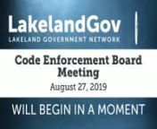 To search for an agenda item use CTRL+F (on PC) or Command+F (on MAC)ntPLAY video and click on the item start time example: ( 00:00:00 )ntntCopy and Paste in browser this Link to related Agenda:nthttp://www.lakelandgov.net/media/10052/8-27-19-ceb.pdfntntntClick on Read More Now (Below)ntn(00:00:00)tCall to Orderntn(00:03:20)t1090010028245, 1407 JOSEPHINE STnt1090010128461, 1407 JOSEPHINE STntn(00:09:50)t1120213021124, 1238 SIDNEY AVntLCE14-01977, 1238 SIDNEY AVntn(00:17:00)t1110013031951, 1111 R