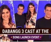 The launch of song Munna Badnam Hua from Dabangg 3 created quite a buzz. The launch event had Salman Khan, Warina Hussain, Saiee Manjrekar and Prabhudeva having a fun time grooving together. Dabangg 3 is less than a month away from it&#39;s release and fans can&#39;t keep calm.