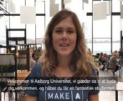 Generel velkomstvideo til nye studerende til anvendelse i AAU Start