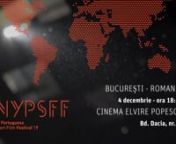 The Arte Institute is pleased to present the NY Portuguese Short Film Festival - IX Edition, at Cinema Elvire Popesco in Bucharest, Romania, on December 4 at 6.30 pm!nnCinema Elvire PopesconBd. Dacia, nr.77nDecember 4, 2019 - 6.30 PMnnThe NY Portuguese Short Film Festival (NYPSFF) was the first Portuguese short film festival in the United States. It showcases the freshest short film productions from Portugal, including fiction, animation and documentary.nnFor more information about the festival,