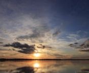 Time Lapse of the sunset from East Bank Campground on Lake Seminole at the Florida/Georgia border. Look closely as it gets dark and you can see the International Space Station fly over from bottom center to the upper right.