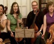 The Viola da Gamba Society of America turned 50 years old in the summer of 2012. Parthenia joined with many viol playing members from around the world to record a happy birthday wish.nThe jingle we play and sing was composed for us by our friend and colleague (and huge fan of the viol!), New York composer Richard Einhorn.