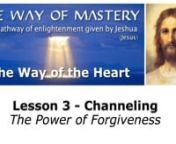 This week we listen to the channeling of Lesson 03