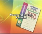 23.PreAlgebra Concepts: Number Theory, Factors Teoría de números, Factores from factors 23
