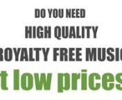 ROYALTY FREE MUSIC DOWNLOAD --- http://audiojungle.net/item/best-of-acoustic-pack-1/5002541?WT.ac=portfolio_item&amp;WT.seg_1=portfolio_item&amp;WT.z_author=simming?ref=simmingn-----------------------------------------------------------------------------------------nDo you need high quality royalty free music at low prices? Do you need the right royalty free music fast? Here it is! Simming exclusively at Audio Jungle offers Best of Acoustic Pack. &#36;17 each or 5 songs for &#36;45! Best of Acoustic Pac