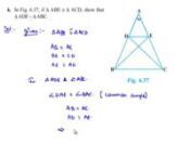 NCERT Solutions for Class 10th Maths Chapter 6 Triangles Exercise 6.3 Question 6