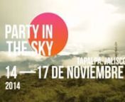 www.partyinthesky.comnnEl festival Party In The Sky es un concepto único que fusiona la magia del vuelo, la música, la gastronomía, el cine, el arte y la cultura con el impactante entorno natural del pueblo mágico de Tapalpa.nnRecibimos a pilotos y asistentes de todos los rincones de México y el extranjero durante cuatro días llenos de amigos y momentos inolvidables, te invitamos a unirte a nosotros en esta gran fiesta del 14 al 17 de Noviembre. nnActividadesnn-Vuelo libre en Ala Delta y P
