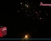 Grovkalibrig 12-skottaremed guldglittrande kometsvansar och en flammande final i sprakande rött och vitt.nnProvskjut fler pjäser på www.hammargrens.com