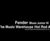 FENDER BLUES JUNIOR™ IIInnThe world’s most popular tube amps just got better! Fender® Hot Rod series amplifiers are found on every stage in the world, large and small, and are used by guitarists from all walks of life. Hot Rod amps deliver unmistakable Fender tone and are the perfect platform for musicians to craft their own signature sound. These no-frills amps are affordable, reliable and loud, and they pair extremely well with stomp boxes. The Blues Junior™ III is a 15-watt warm-toned,