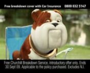 Our latest Churchill Insurance TV Commercial. We had to emphasize Churchill&#39;s horror at arriving at his West End Musical audition for &#39;Cats&#39;. We did it with a slightly hammed up West End musical piece. Woof!