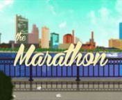 MeanMug runs The Glass City Marathon.nnwww.thisnthatandsomeshirts.com