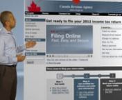 In order to help CRA allay fears and concerns relating to the electronic filing process, especially for older taxpayers, HyperActive provided a sensible, low-key walkthrough of the process of filing personal taxes on line, featuring a friendly on-camera host and animated sequences based on screen shots of the actual application process.