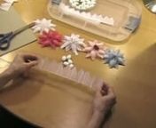 This is a vodeo of How to make Cometa Wedding Favors by www.jordanalmondflowers.com