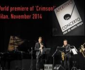 Promo Video of Delta Saxophone Quartet with Gwilym Simcock for new album CRIMSON! on Basho Records