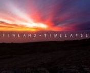 Footage licensing: https://www.stockfootage.fi/finland-timelapse/nWebsite: http://www.rikukarjalainen.com/nnToday I&#39;m privileged to share with you the Finland I got to experience. I&#39;ve witnessed the diversity and immense beauty of this land from the very north all the way to the southern parts, yet every time I set off I&#39;m in awe. Finland never ceases to amaze me, and so, I’m truly honored and blessed to call this country my home.nnThis journey was more than a timelapse project. I could go on