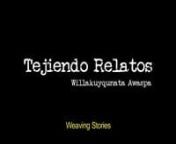 Weaving Stories is an independent documentary about the Andean women held in Bolivia in 2015.nWith the support of Red OEPAIC, MUSEF, ILCA, CEFREC, ASUR and Municipal Government Achacachi.nDirection: Clara CalvetnProduction: Sebastián RiveaudnMusic: Bolivia MantanContact: tejiendorelatos@gmail.com