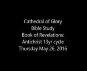 Antichrist 13yr cycle from 13yr