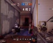 Some gameplay footage in Rainbow Six; Siege. No Pro League, just some fun.