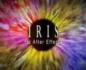 IRIS lets you easily create realistic eye animations in After Effects. Learn more at http://creationeffects.com/iris.html. nIncluded are ten high-resolution eyes, which you can customize to design endless varieties of eyeball and iris effects. Easy-to-use slider controls let you animate the eye movement, eye color, iris pattern, pupil dilation, lighting, reflection and more.nnFeatures:n• 10 unique eye comps, including human, cat, cartoon, bloodshot, and cyborg eyesn• Convenient slider contro