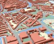 Generating a 3D city model in LOD1 by extrusion, with the software 3dfier (https://github.com/tudelft3d/3dfier) developed by the 3D Geoinformation group at TU Delft (https://3d.bk.tudelft.nl) and partially funded by Kadaster. The software combines two data sources: a large scale topographic map (Basisregistratie Grootschalige Topografie - BGT), and a lidar point cloud (Actueel Hoogtebestand Nederland - AHN), resulting in a volumetric 3D model of the urban environment.