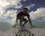 Another BA pilot cam eto join me for some surfing. Surf lessons today scored Pebbles beach, one of the rare days its worth surfing.nnGreat job!nnTo see more Barbados surfing action follow http://www.surfschoolbarbados.com