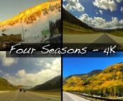 All of the splendors of the Colorado Rocky Mountains in a single timelapse (without the traffic)! I drove the same route on I-70 ten times through the Colorado Rockies, taking a timelapse video during each drive. Over the course of 10 months, I captured multiple timelapses through all four seasons. In all, I took 17,440 pictures using my GoPro camera. The result is this stunning timelapse video that documents the changing seasons in one sequence. Enjoy!nnwww.Negative4.comnncontact: contact@negat