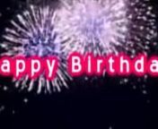 This is a new version of the familiar Happy Birthday song, words and music by Jimmie Vestal. nnIf you are able to download and edit this video, insert the name of the person having a birthday.