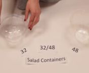http://www.goodstartpackaging.comnnProducts featured in this demo video:nnMade by World Centric:nn•tSB-CS-24 &#124; 24 oz. Clear Salad Bowln•tSB-CS-32 &#124; 32 oz. Clear Salad Bowln•tSB-CS-48 &#124; 48 oz. Clear Salad Bowln•tSBL-CS-32 &#124; Dome Lid for 24, 32 and 48 oz. Clear Salad BowlsnnMade by Eco-Products:nn•tEP-SB32 &#124; 32 oz. Salad Bowl w/LidnnIn this video we demonstrate our clear compostable plastic salad bowls and lids, which are great for custom build-your-own salads and salad bars. They have a