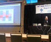 Dr. Kris Campbell demonstrating the Knowm BS-AF-W memristor&#39;s bi-directional incremental response following Dr. Leon Chua&#39;s keynote presentation at the 2015 IEEE 58th International Midwest Symposium on Circuits and Systemsin Ft. Collins Colorado.