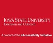 ISU Extension and Outreach eAccessibility offers a free download of its Accessibility Ribbon. Learn how to add an Accessibility Ribbon to Microsoft Word, PowerPoint and Excel.nnThis video is a part of the ISU Extension and Outreach eAccessibility initiative. The eAccessibility Initiative provides accessibility training on Microsoft Word.