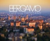 Explore Bergamo through this hyperlapse and timelapse short film, a personal project to celebrate my home town in Italy.nn40km northeast of Milan, is divided into an old walled core known as Citta&#39; Alta (