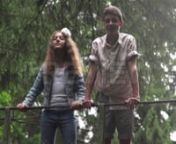Get 100&#39;s of FREE Video Templates, Music, Footage and More at Motion Array: https://www.bit.ly/2UymF81nnnnGet this here: https://motionarray.com/stock-video/teens-on-forest-bridge-146220nnThe clip features a teen girl and boy looking over a suspended forest bridge. The girl is wearing a denim jacket over a white shirt. She has a big white flower in her hair. The bow is wearing a floral button-up shirt with the sleeves rolled up. They hold on to the rope rail and lean over to peer over the side.